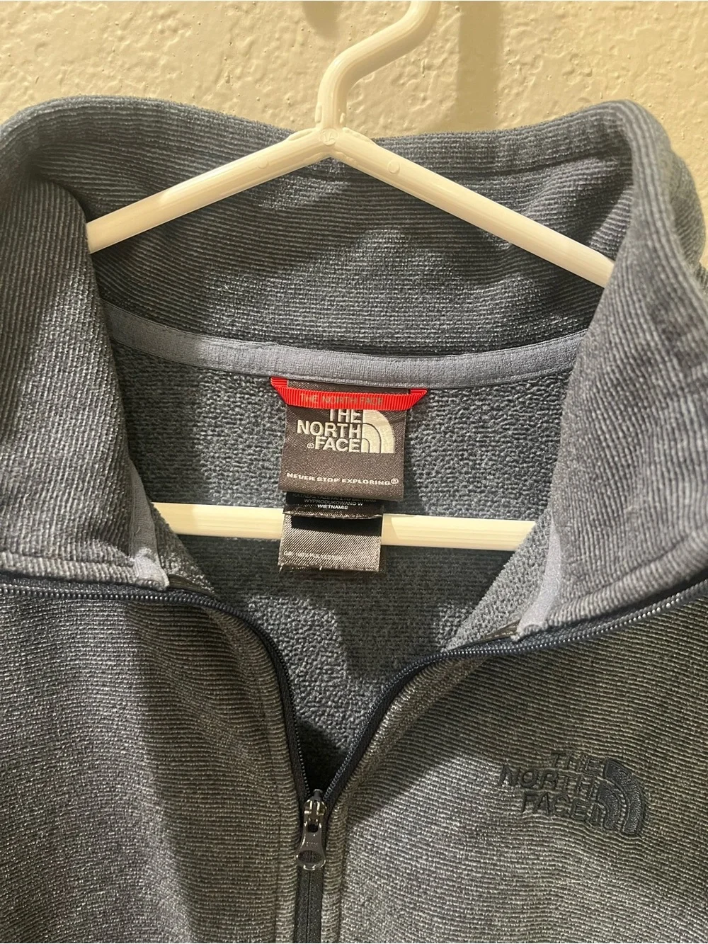 The North Face Slate Blue 1/4 Zip Fleece Pullover